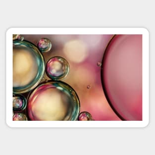 Bubble Abstract with Pink Sparkle Sticker